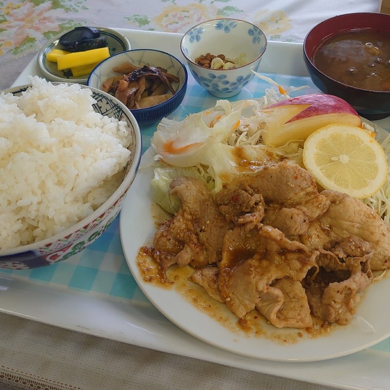 生姜焼き定食＋大盛り(たちばな)