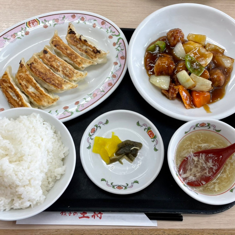 酢豚セット(餃子の王将 難波西店)