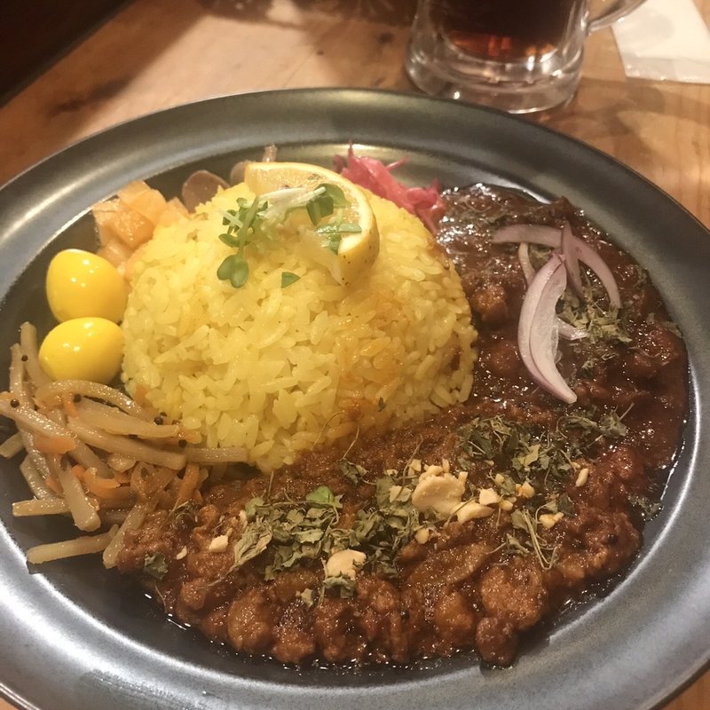 あらびきポークとヤゲンなん骨のキーマ(Carry&Bar サンテリア)