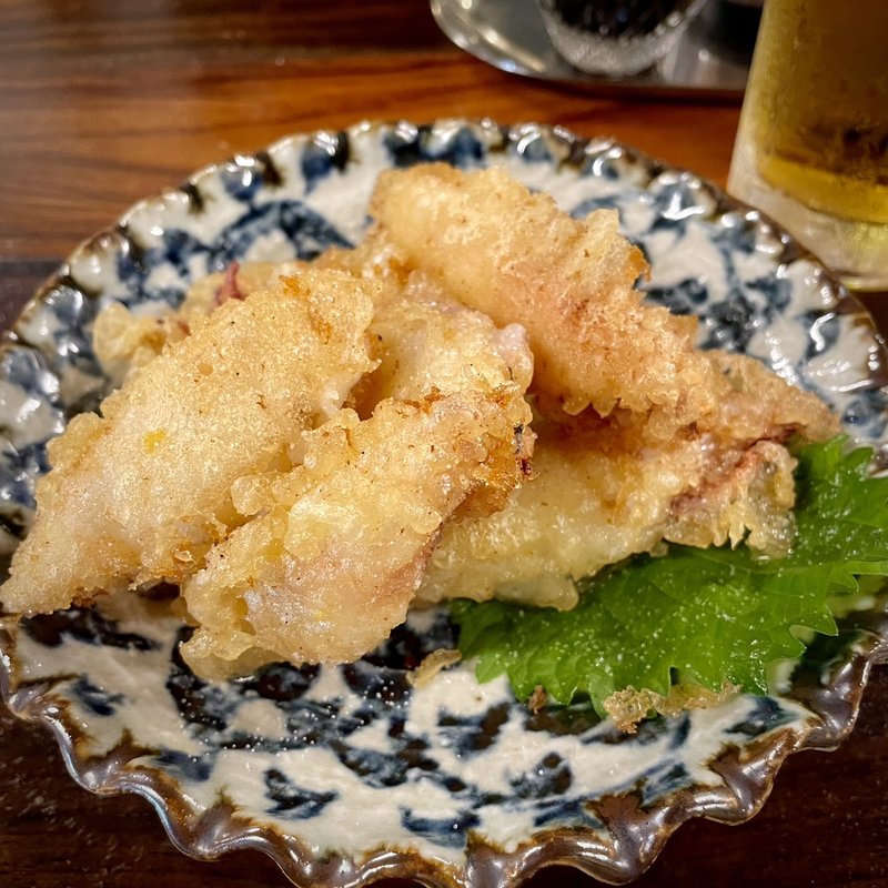 ヤリイカ天ぷら(かすがい)