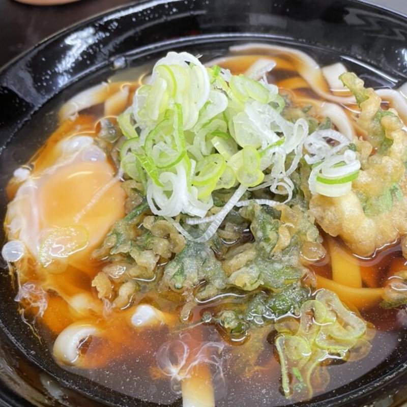 春菊玉子きしめん(山一)