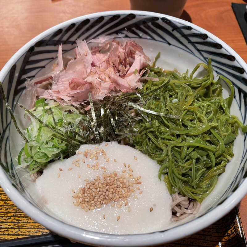 めかぶとろろそば(おらが蕎麦 名古屋栄ガスビル店)