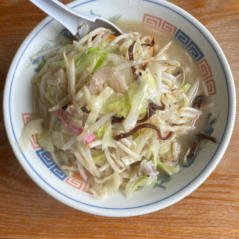 ちゃんぽん、野菜大盛り(長崎亭 福重本店)