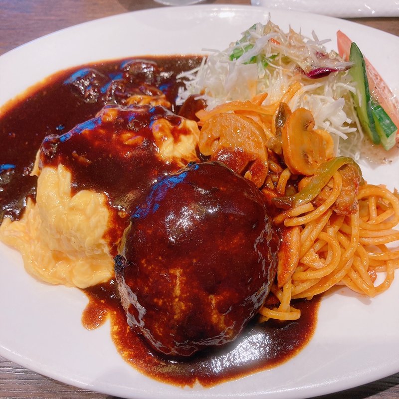 ハンバーグプレート(66DINING 六本木六丁目食堂 池袋東武店)