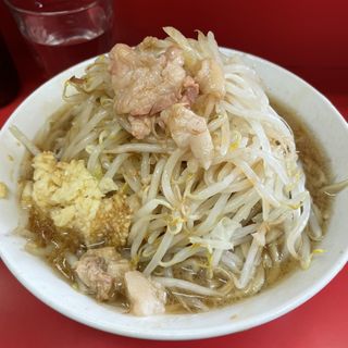 小　固め麺少なめ全部カラメ(ラーメン二郎 三田本店 （らーめんじろう）)