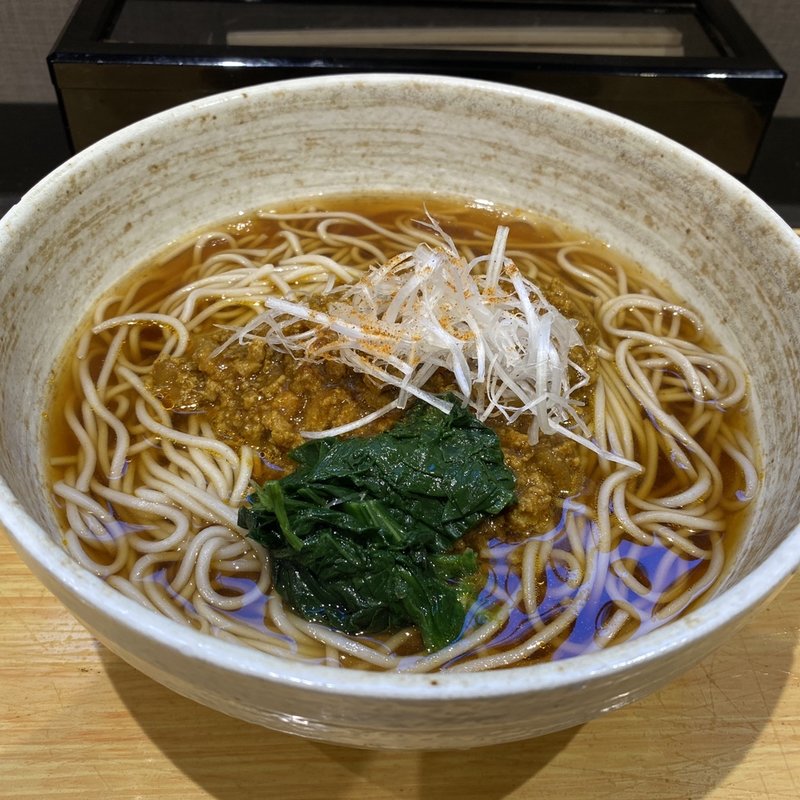 鴨肉そぼろ南蛮カレー(小諸そば 日本橋店)