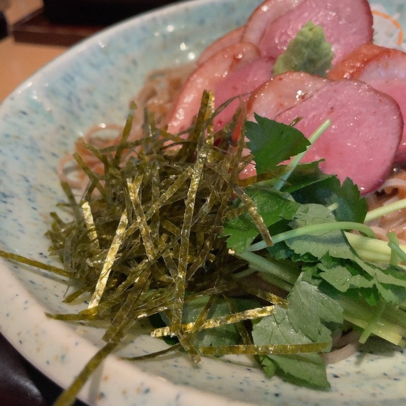 冷たい鴨南蛮(鴨屋 そば香 菊名店)