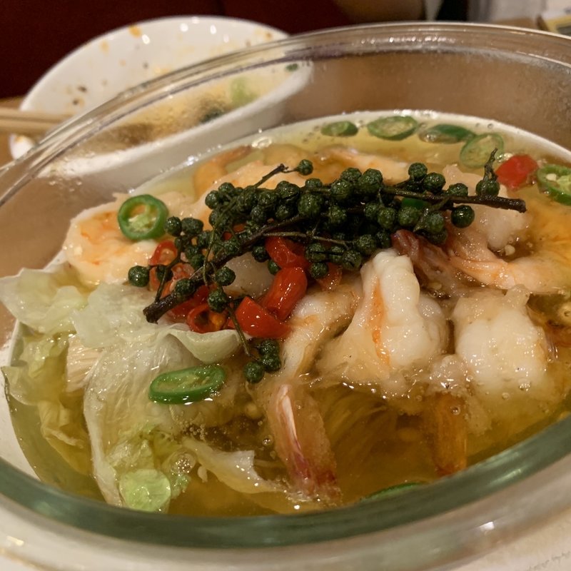 大海老の煮込み生山椒油仕立て(川香苑)