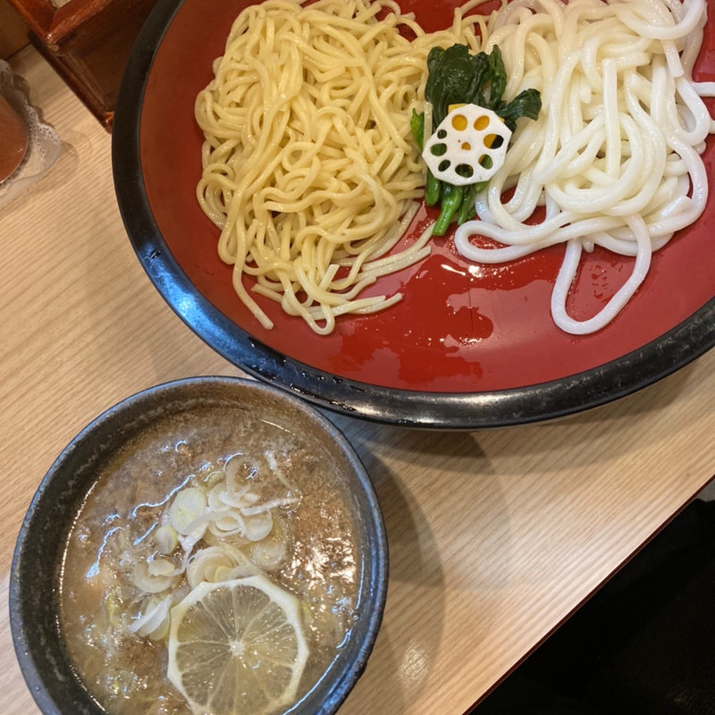 つけ鴨ダブル2種盛(つけ鴨うどん 鴨錦 地下鉄今里店)