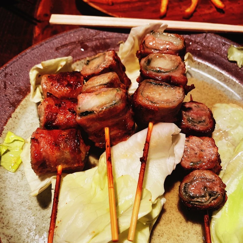 長芋しそ豚巻き串(博多やさい巻き串屋ねじけもん自由が丘別邸)