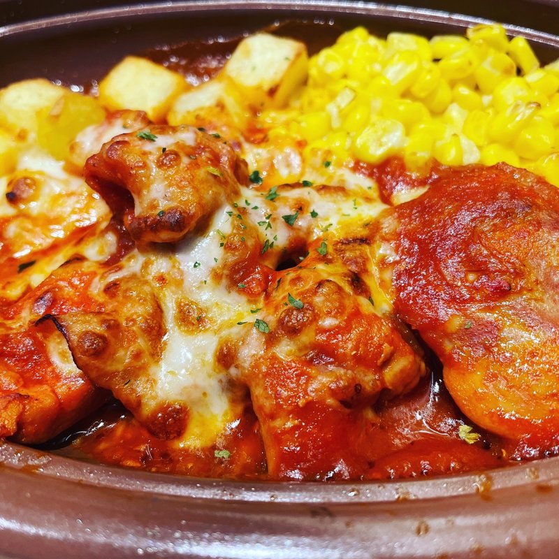 鶏肉のトマトソース煮込み(サイゼリヤ 梅田センタービル店)