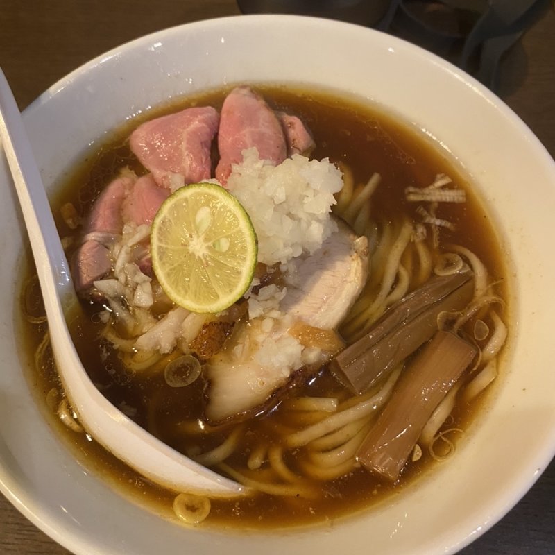 新秋刀魚蕎麦(麺処　青野)
