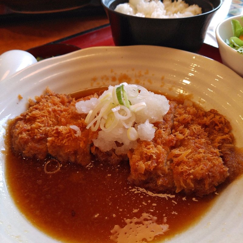 チキンかつみぞれ煮定食(まるまつ 前沢店 )