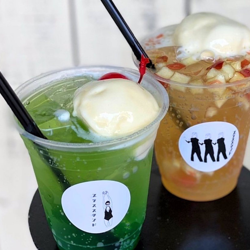 メロンクリームソーダ（M）(プラススタンド（＋STAND）)