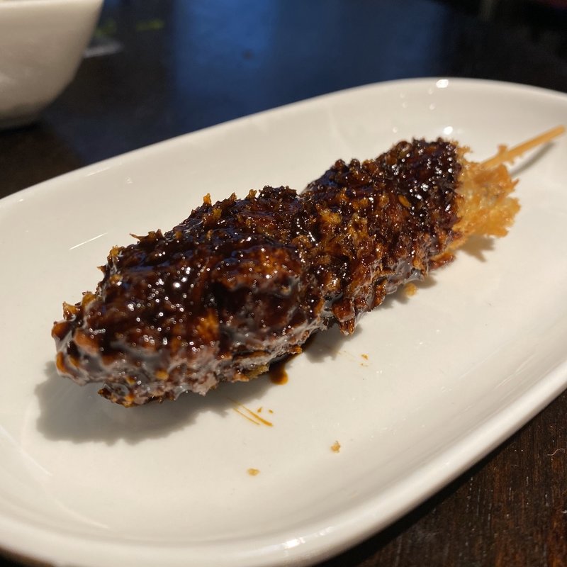 味噌牛串カツ(伊勢 吹上酒場)