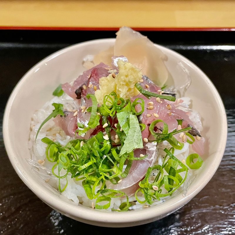 ミニあじ丼(炙り家丸笑)