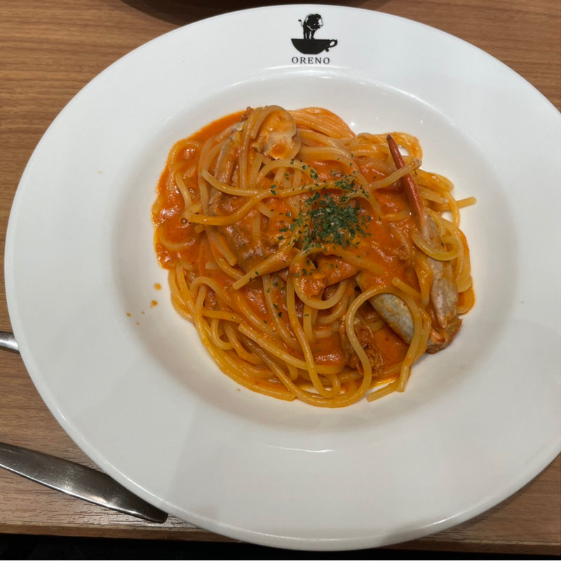 タラバ蟹のトマトクリームソース　スパゲッティ　(俺のイタリアン 東京)