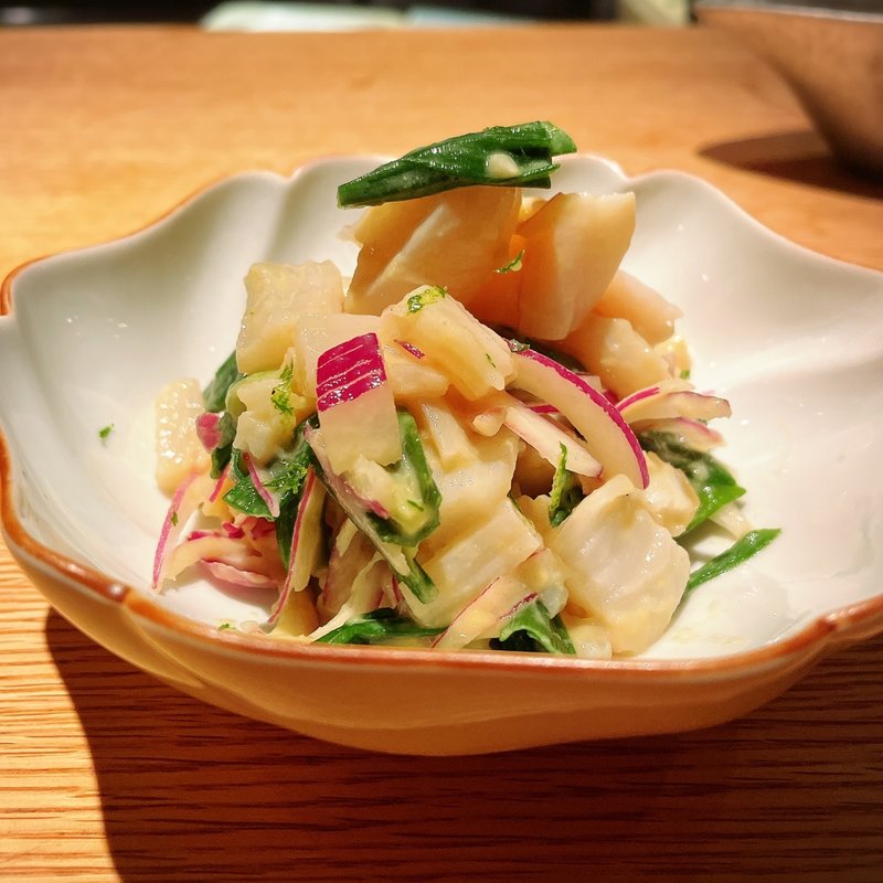 帆立と分葱ぬた(高太郎 （こうたろう）)