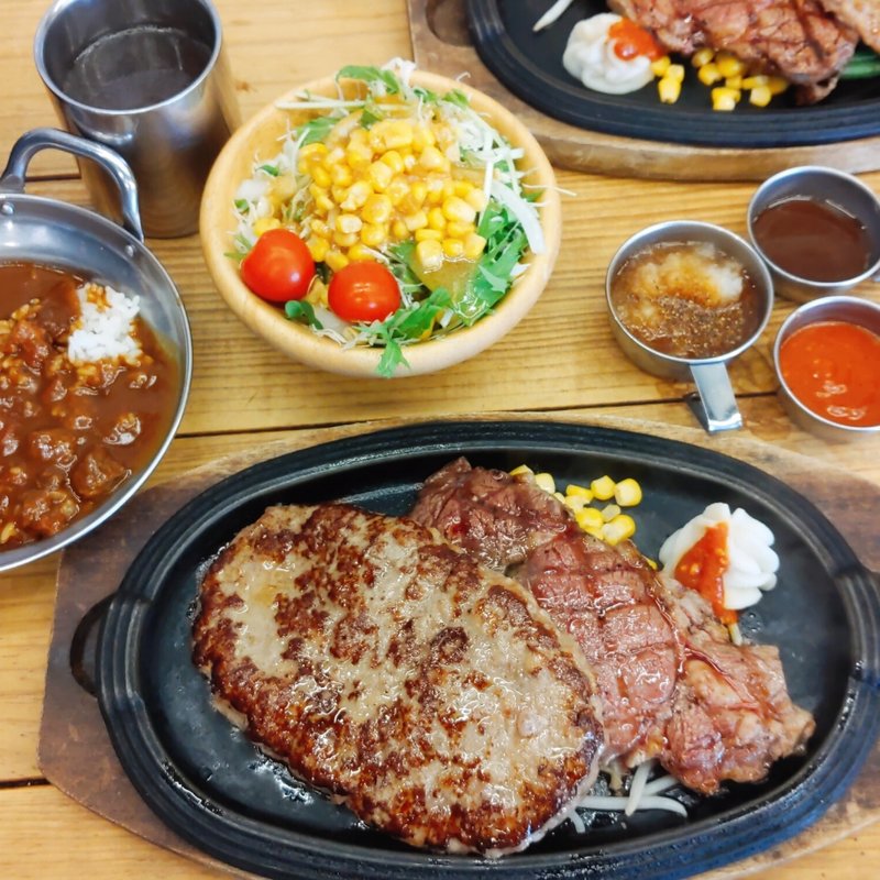 リブロース&ハンバーグ(伝説のステーキ屋)