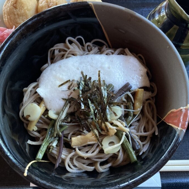 山菜とろろそば(手打そば処　ひむろ )