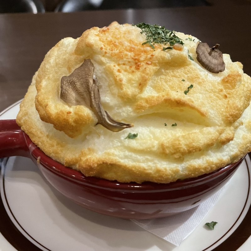 とろけるモッツァレラチーズのスフレリゾット(星乃珈琲店 ペリエ千葉店)