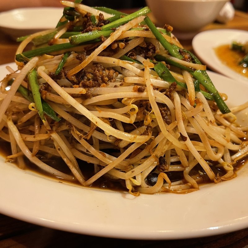 もやしの辛炒め(鉄板中華 福華)