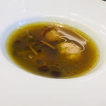 鶏のサルシッチャと牡蠣のスープ