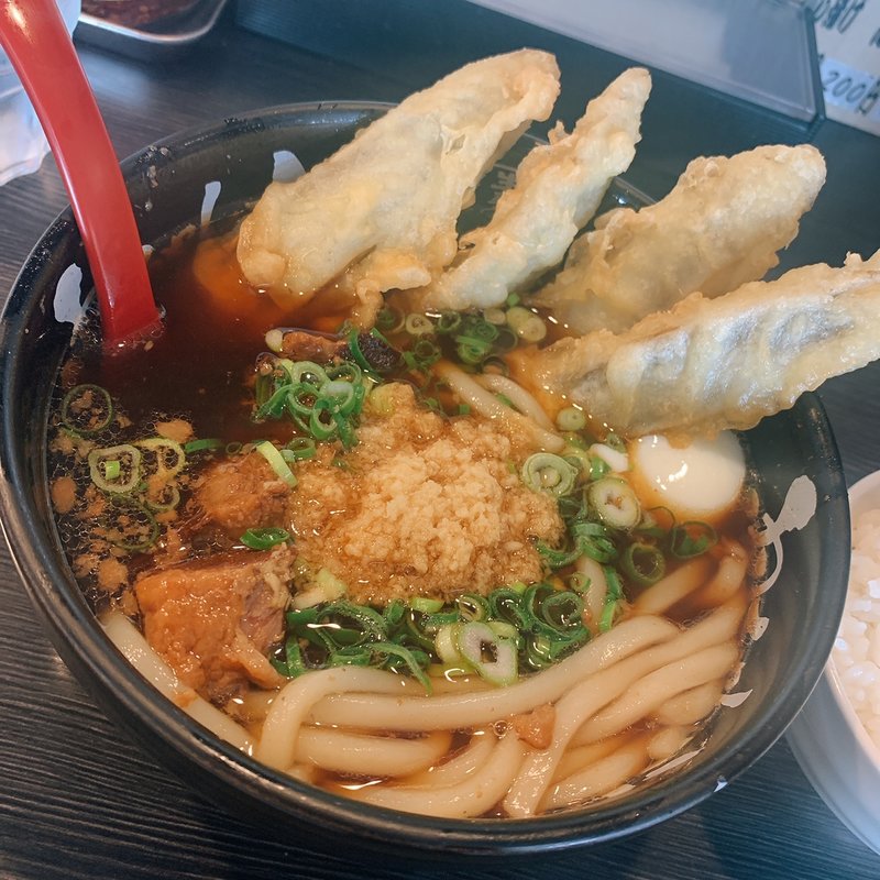 肉ゴボウ天うどん(肉ちゃんうどん 大野城店)