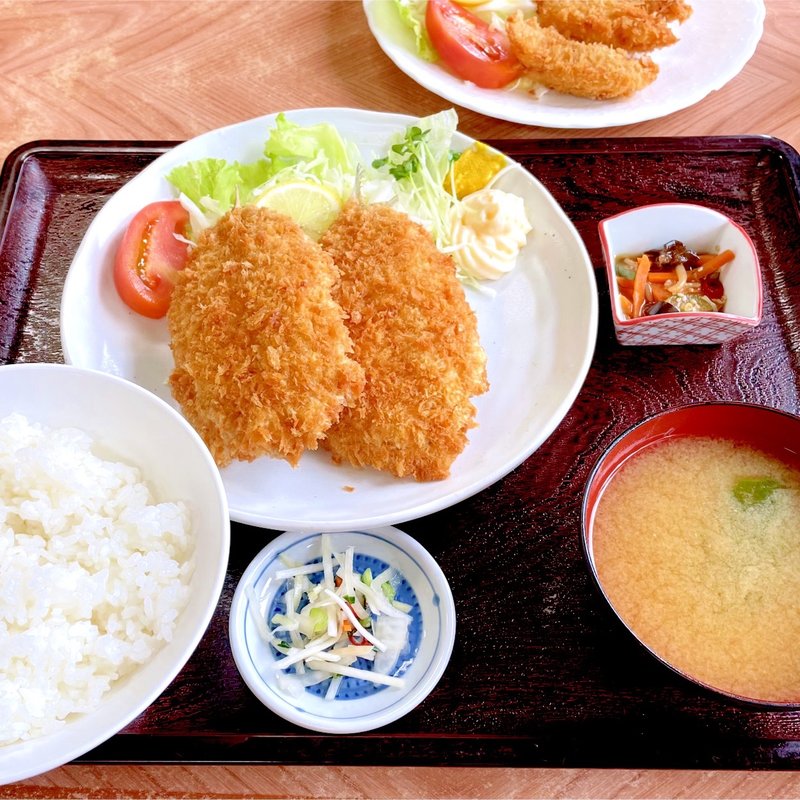 いわしフライ定食(永田ドライブイン)
