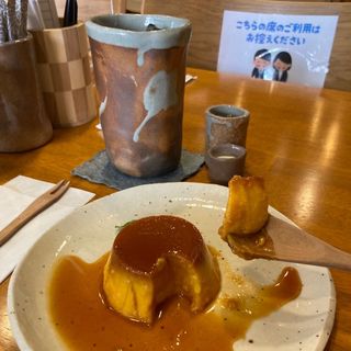 カボチャプリン ドリンクセット(Cafe 大好き)