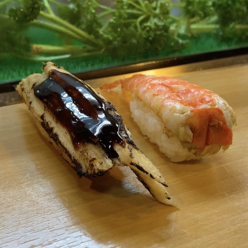 穴子、海老(桂寿し )