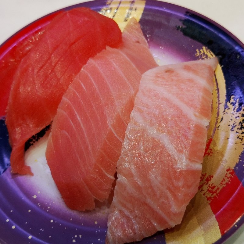 本マグロ三種(回転寿司 みさき 新小岩店)