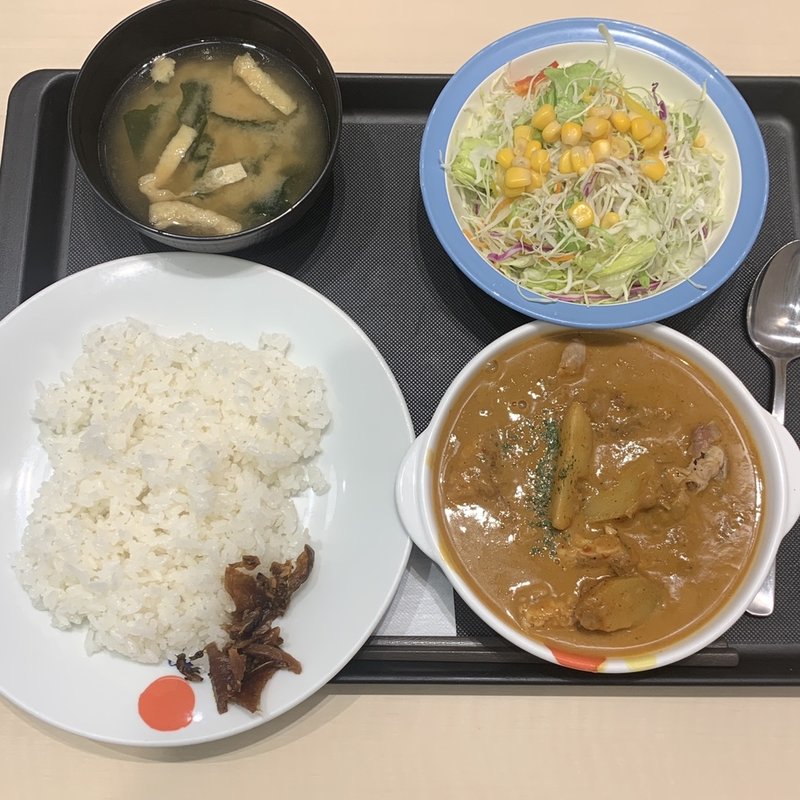マッサマンカレー彩り生野菜セット(松屋 新宿大ガード店 )