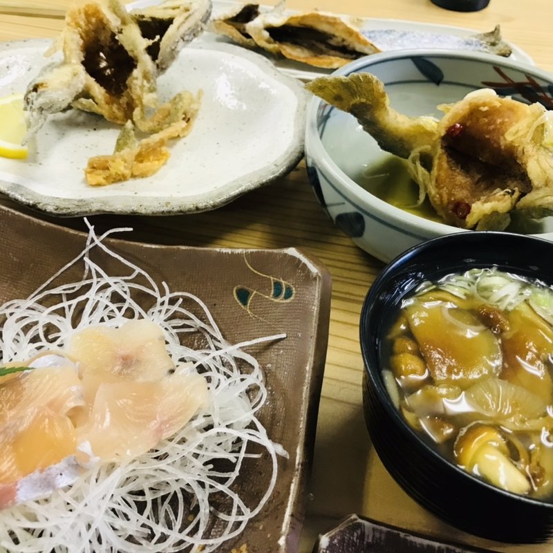 沙流川コース(刺身、塩焼き、唐揚げ、南蛮漬け、ライス、きのこ味噌汁)(仁世宇園 )