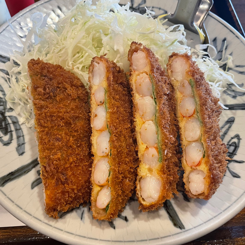 エビカツ定食(手のべとんかつえびかつ 百年亭)