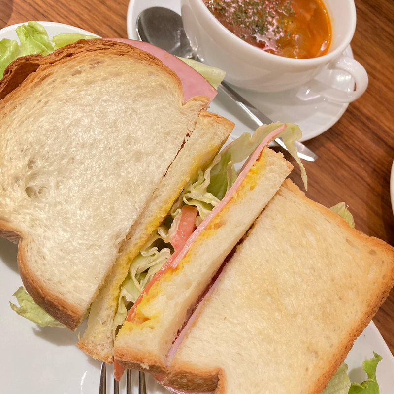 ハムトーストセット(進々堂 東洞院店 )