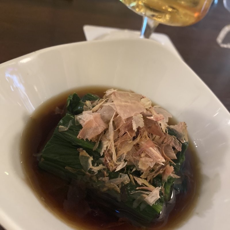 ほうれん草のおひたし(ビヤホール&カフェ ヨッシーズ茅場町)