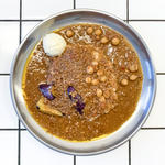 2種盛りキーマカレー(トミヤマカレー)