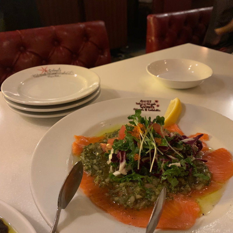 サーモンのカルパッチョ(キャンティ本店)