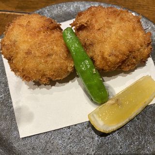 蟹たっぷりクリームコロッケ(なきざかな)