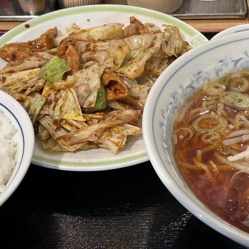 ランチ回鍋肉　おともラーメン(ジローズテーブル東武練馬板橋イオン前店)