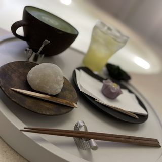 玉露　練り切り(YUBUNE 足湯café)