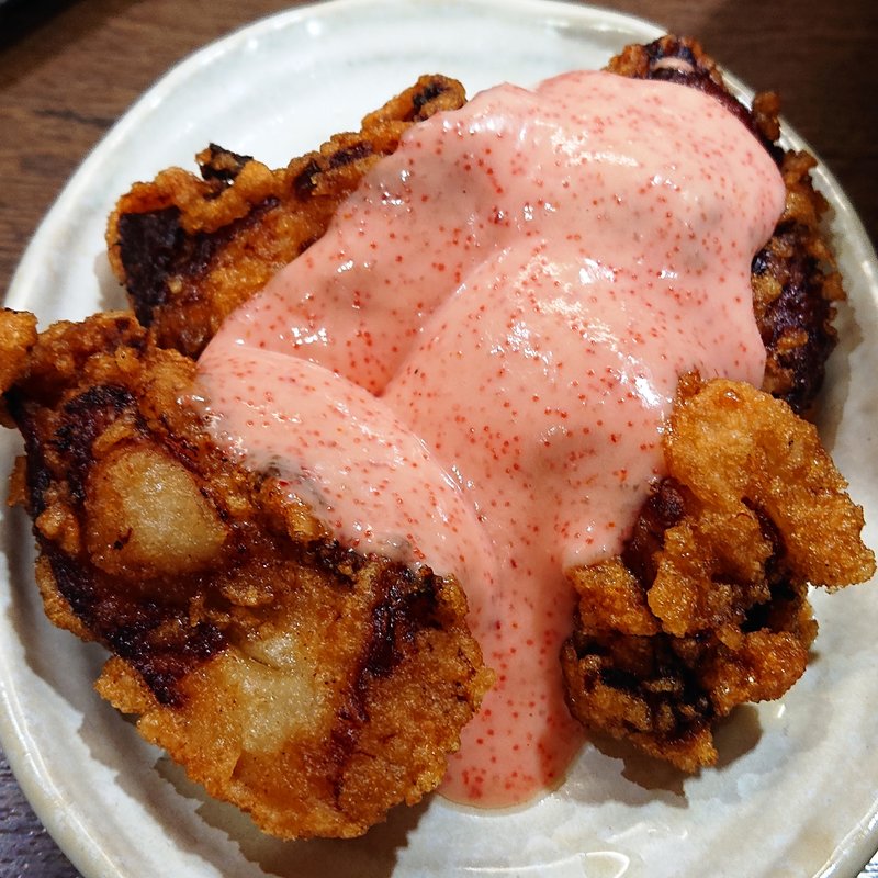 唐揚げ3ケ（セレソース）(鶴橋らーめん食堂 鶴心 三井アウトレットパーク大阪鶴見店)