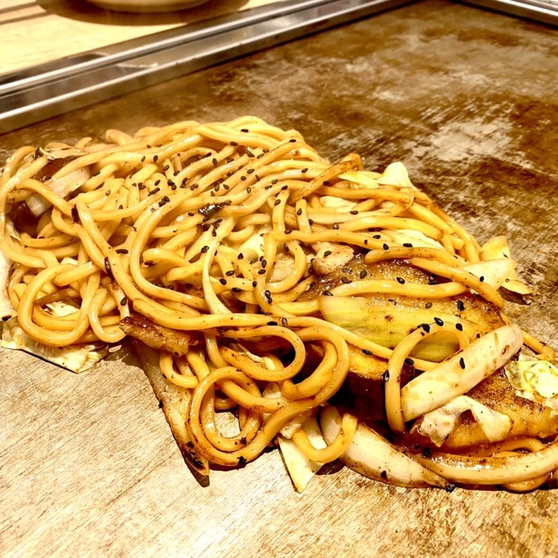 さつまいものしょうゆバター焼きそば(風月モダン心斎橋パルコ店)