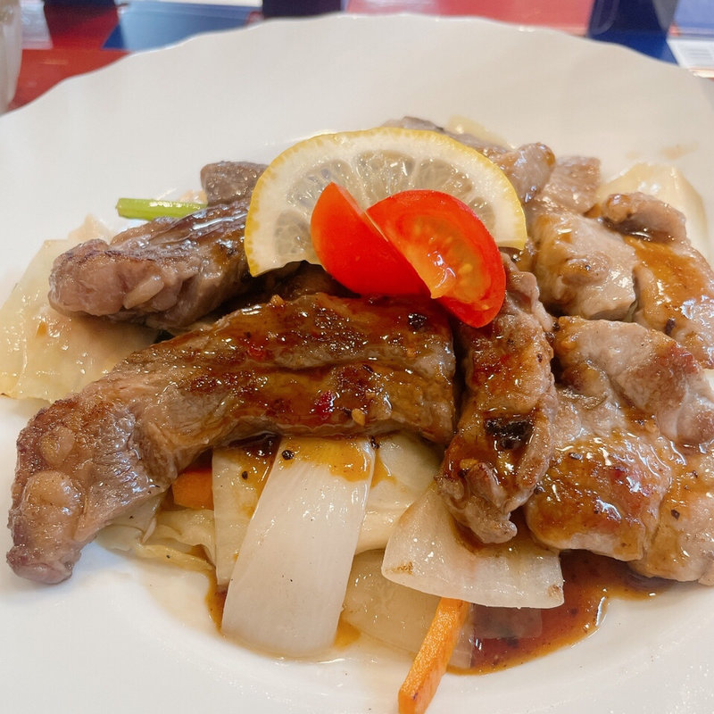 週変わりランチ(サーモンとエビ 鮮魚旬菜　のらばる　池田店)