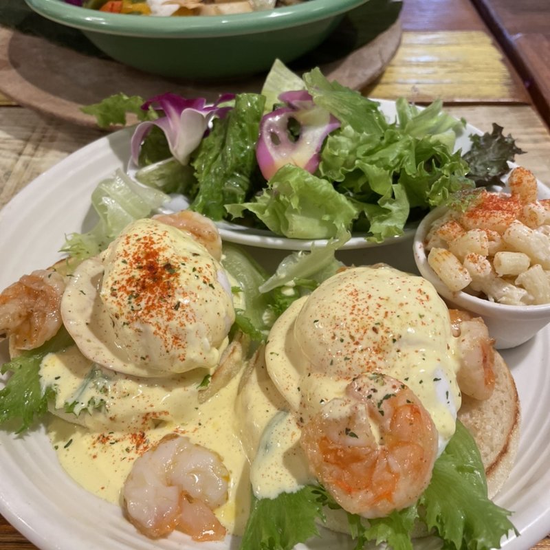 ガーリックシュリンプエッグベネディクト(コナズ珈琲 寝屋川店 )