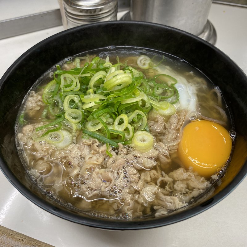 肉そば+玉子(天政)