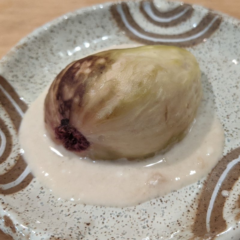 イチジクのゴマヨーグルト(鮨 波づき)