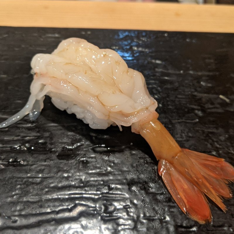 北海道ボタン海老(鮨 波づき)