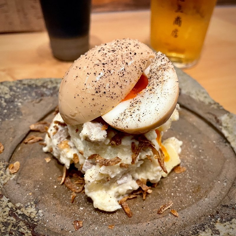 とろ玉ポテトサラダ(黒澤惣三商店 炭火)